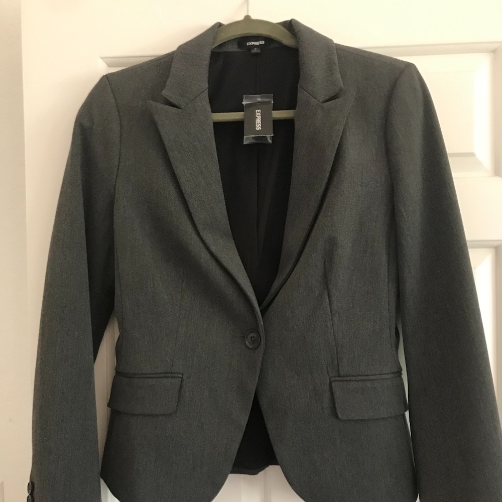 Brand New Express Gray Blazer